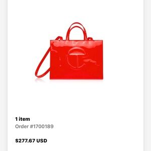 Telfar Women's Bold Red Tote Bag